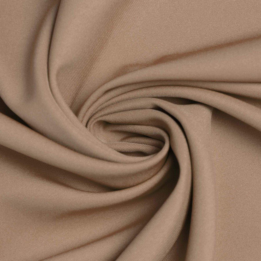 Tissu Gabardine Stretch (Toucher Bambou) Chameau