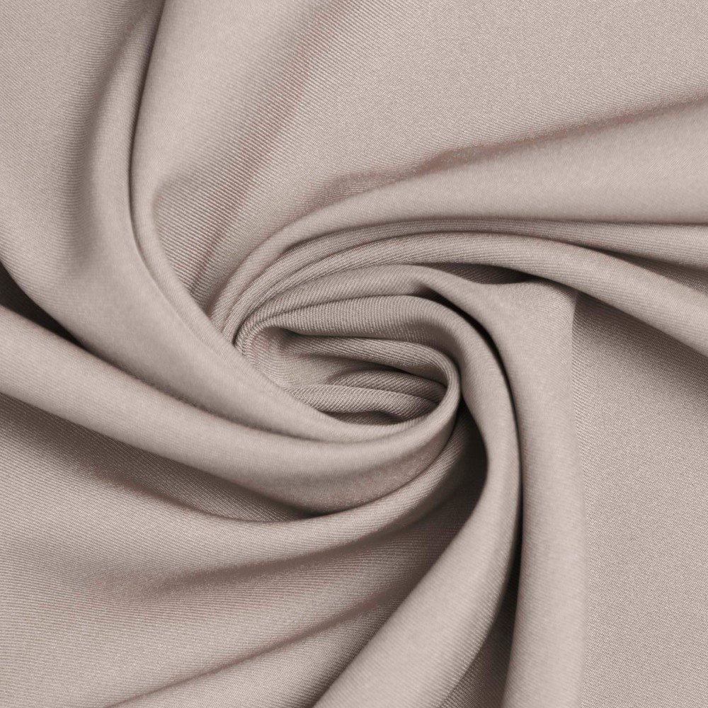 Tissu Gabardine Stretch (Toucher Bambou) Beige Foncé