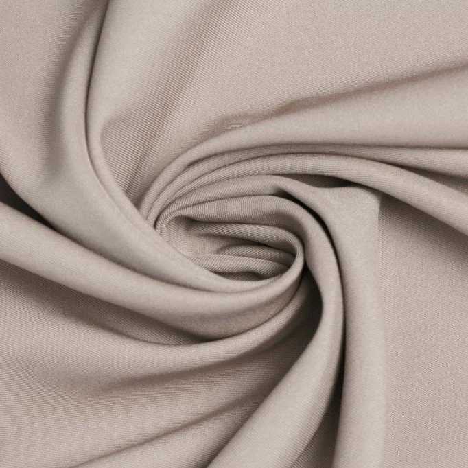 Stretch Gabardine Fabric (Bamboo Touch) Dark Beige - (Gabardine Fabric )