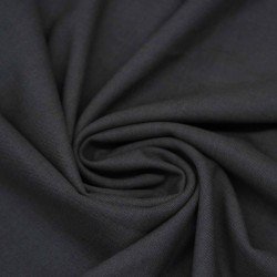 Stretch Gabardine Stof (Bamboe Touch) Donker Grijs Melange