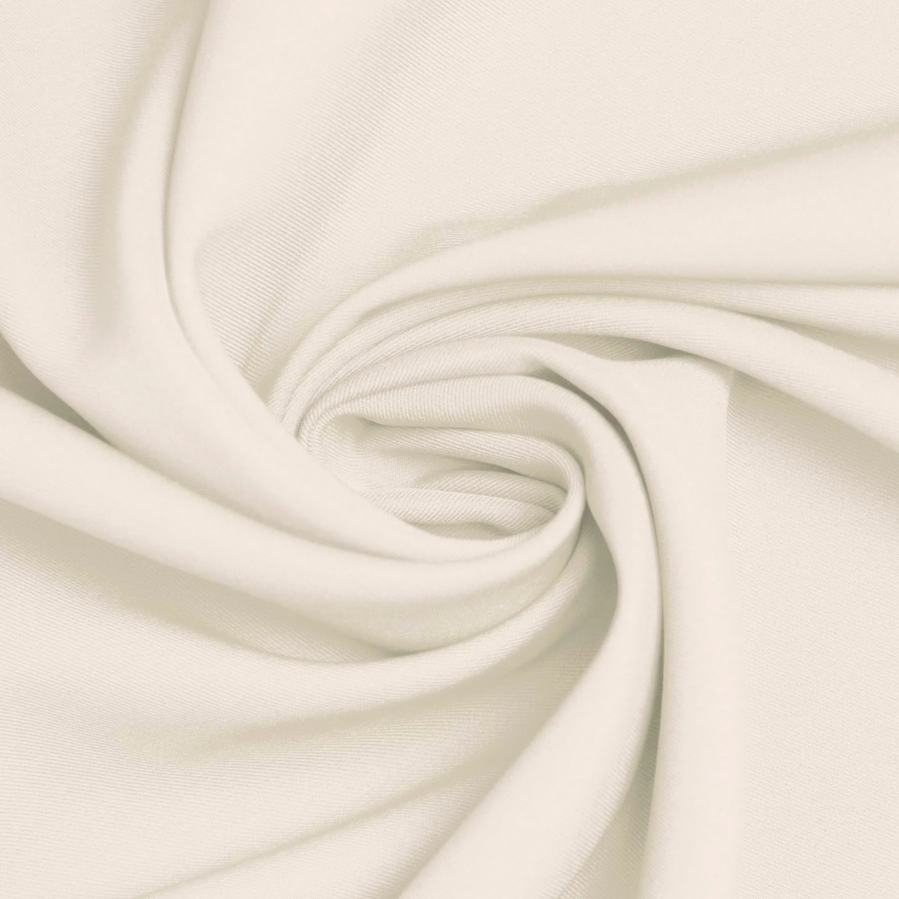 Stretch Gabardine Stof (Bamboe Touch) Ecru