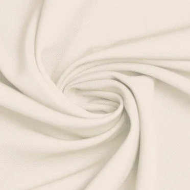 Stretch Gabardine Stof (Bamboe Touch) Ecru - (Gabardine Stoffen)