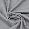 Tissu Gabardine Stretch (Toucher Bambou) Gris Clair Mêlée