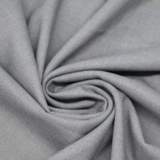 Stretch Gabardine Fabric (Bamboo Touch) Light Grey Melange