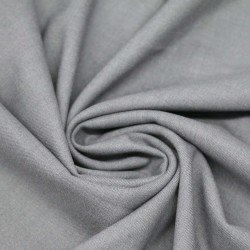 Stretch Gabardine Stof (Bambus Touch) Lys Grå Melange