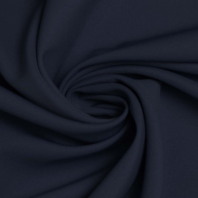 Tissu Gabardine Stretch (Toucher Bambou) Marine - (Tissu Gabardine)
