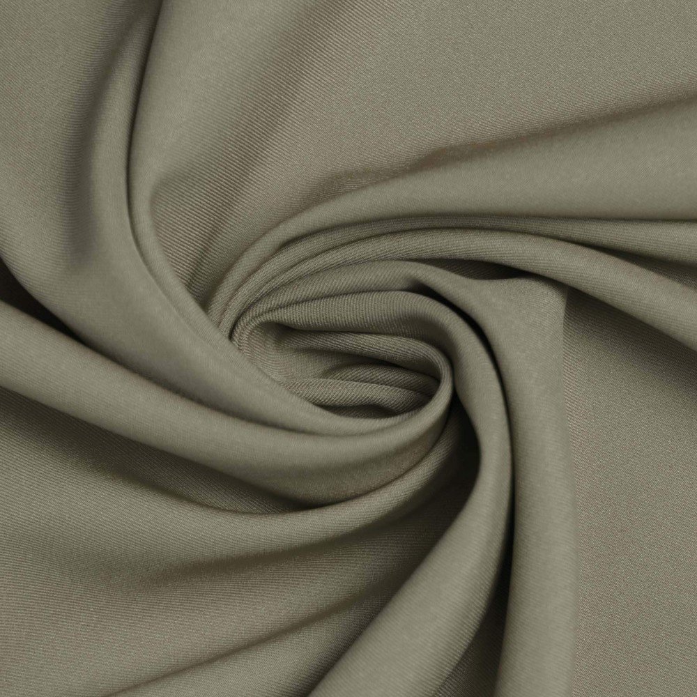 Tissu Gabardine Stretch (Toucher Bambou) Olive