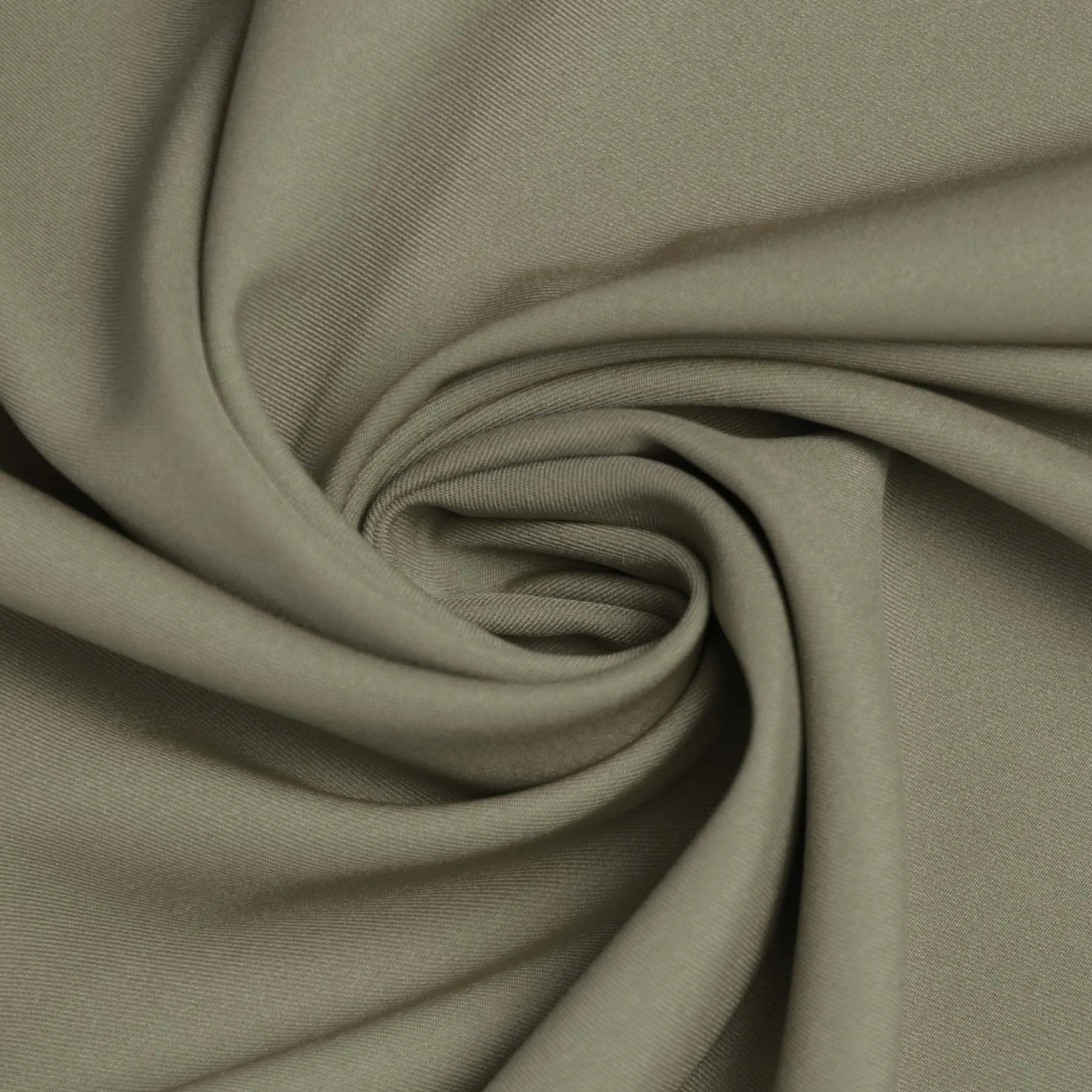 Stretch Gabardine Stof (Bamboe Touch) Olijf