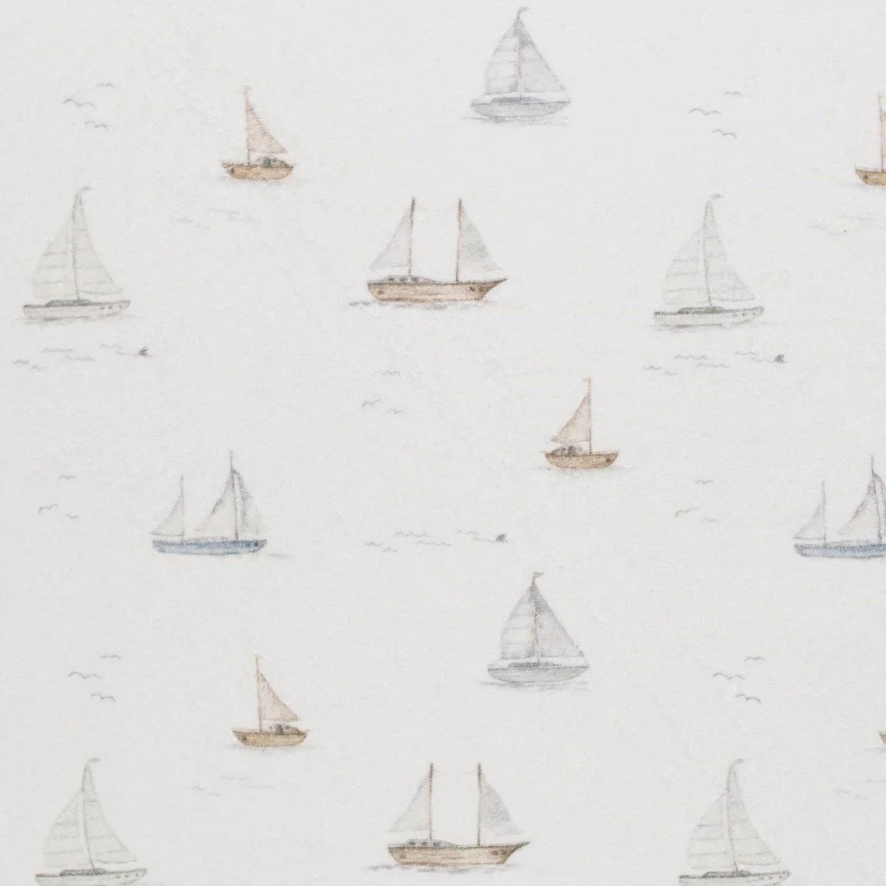 Tissu Jersey Éponge - Voiliers Tissu Jersey Éponge - Voiliers