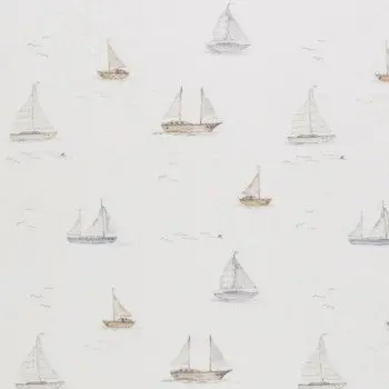 Stretch Frottee Stoff - Segelboote Stretch Frottee Stoff - Segelboote