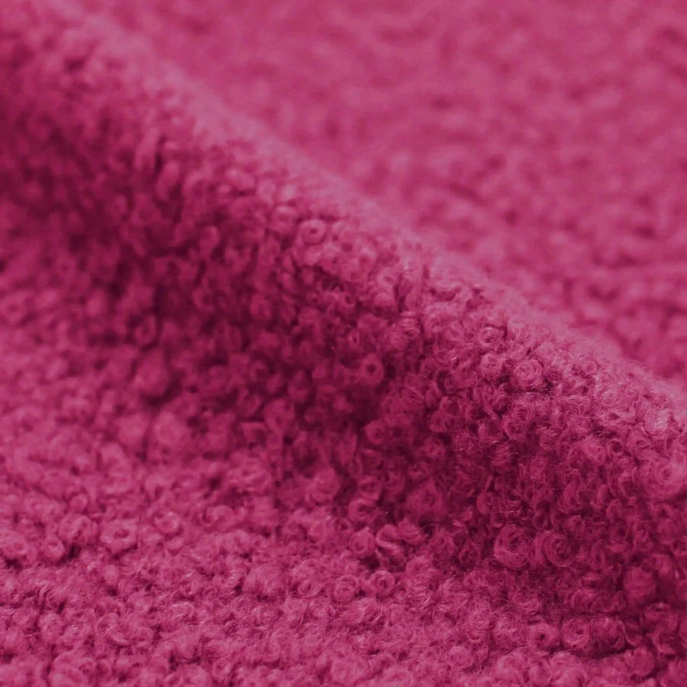 Tessuto Bouclé Pesante Fucsia