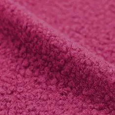 Boucle Fabric Curly Fuchsia