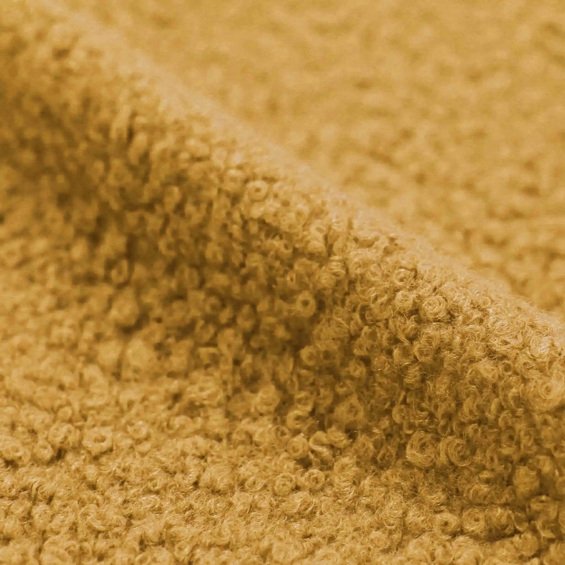 Boucle Stof Gekruld Oker