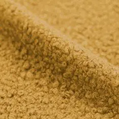Boucle Fabric Curly Ocher