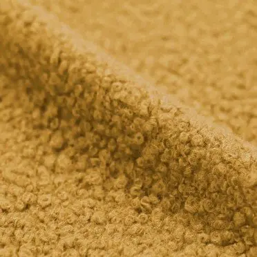 Tissu Lainages Bouclé Ocre - (Tissu Bouclé)
