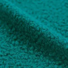 Boucle Fabric Curly Petrol