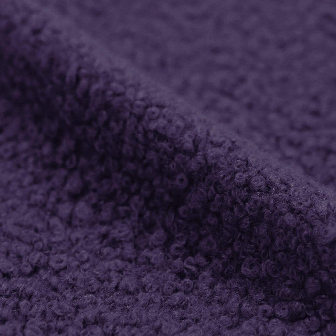 Boucle Stof Gekruld Paars - (Boucle Stoffen)