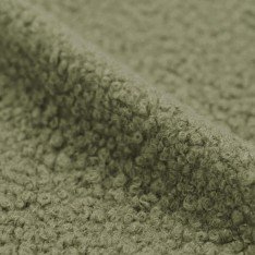 Boucle Fabric Curly Olive