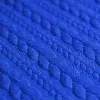 Cable Knit Jacquard Fabric Cobalt