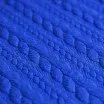 Gebreide Kabel Jacquard Stof Kobalt - (Mode Stoffen)