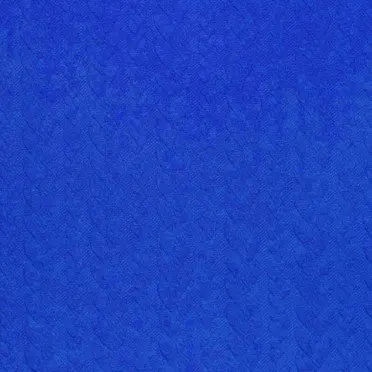 Cable Knit Jacquard Fabric Cobalt - (Fashion Fabrics)