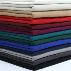 Frakkestoffer Stretch (Flanell Børstet) Lysegrå Melange