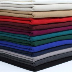 Stretch Mantelstof (Flanel Brush) Licht Grijs Melange