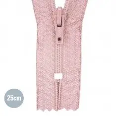 Spiral Lynlås YKK Nude Pink (274) 25CM Nylon Ikke Delbar