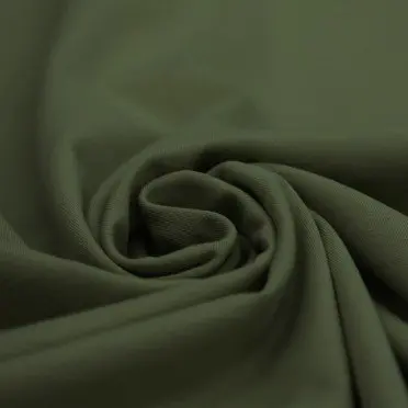Katoenen Jersey Leger Groen  - (Katoenen Jersey Stoffen)