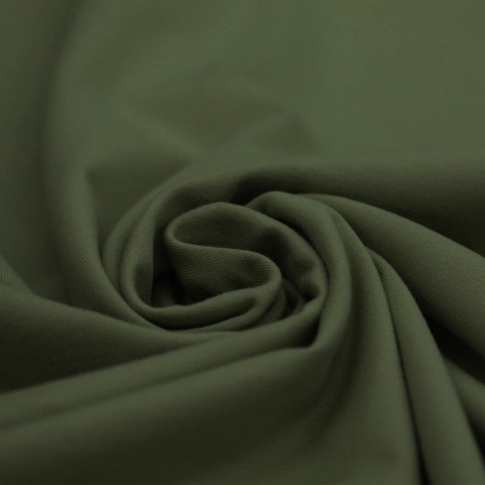 Cotton Jersey Knit Fabric Army Green - (Jersey Fabric Cotton )