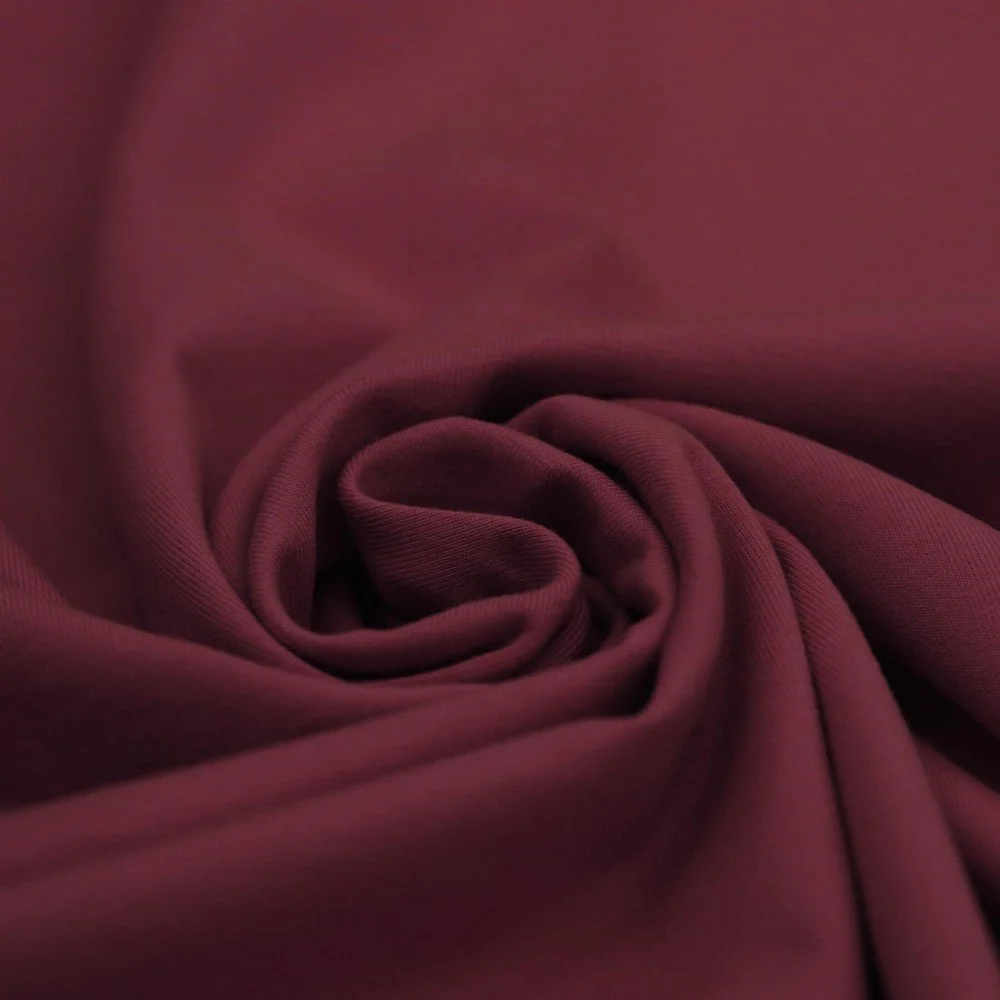 Bomuldsjersey Stof Bordeaux 