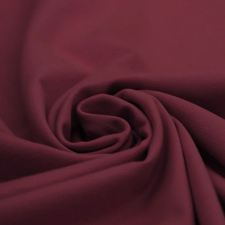 Tissu Coton Jersey Bordeaux  - (Tissu Jersey Coton)