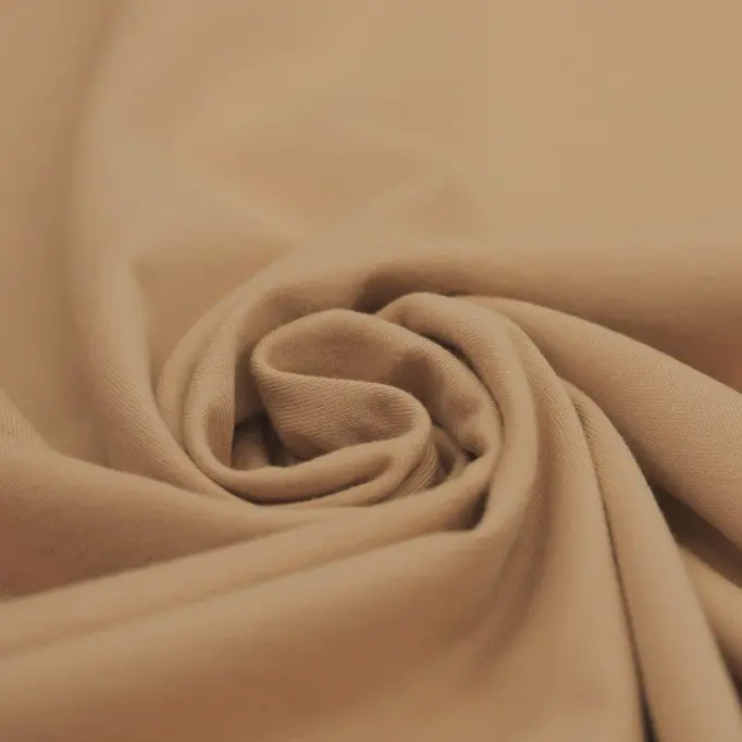 Tissu Coton Jersey Chameau - (Tissu Jersey Coton)