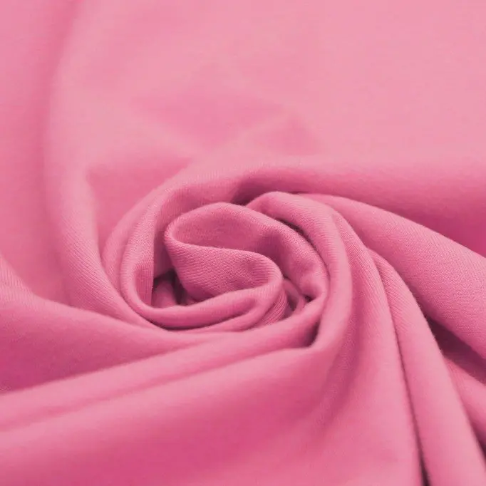 Tessuto Jersey Di Cotone Lycra Rosa Confetto - (Tessuto Jersey Di Cotone)