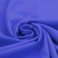 Tessuto Jersey Di Cotone Lycra Cobalto