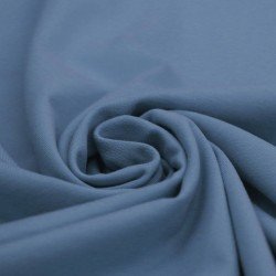 Tissu Coton Jersey Jeans Foncé