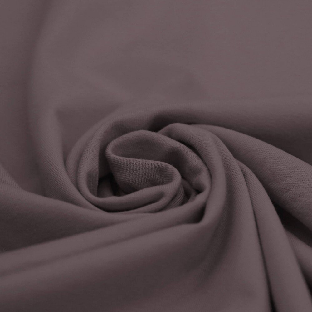 Jersey Cotone Lycra Malva Scuro