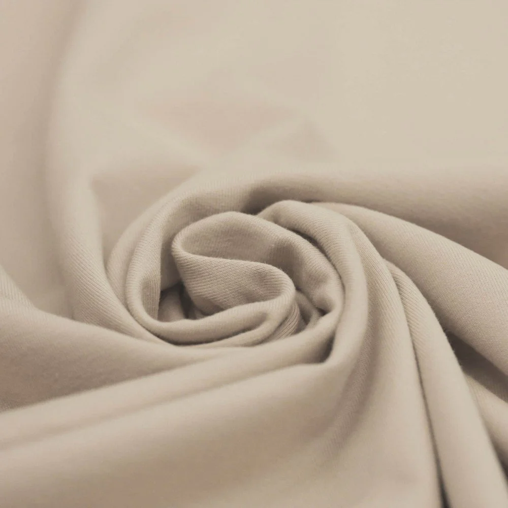 Katoenen Jersey Donker Beige