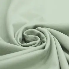 Tissu Coton Jersey Vert Poussiéreux