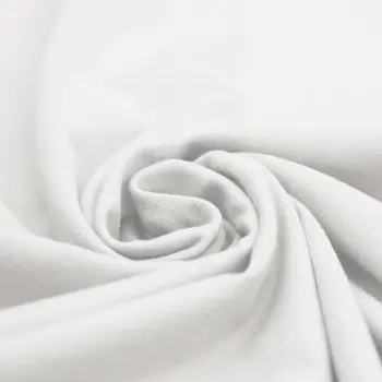 Tissu Coton Jersey Écru  Tissu Coton Jersey Écru