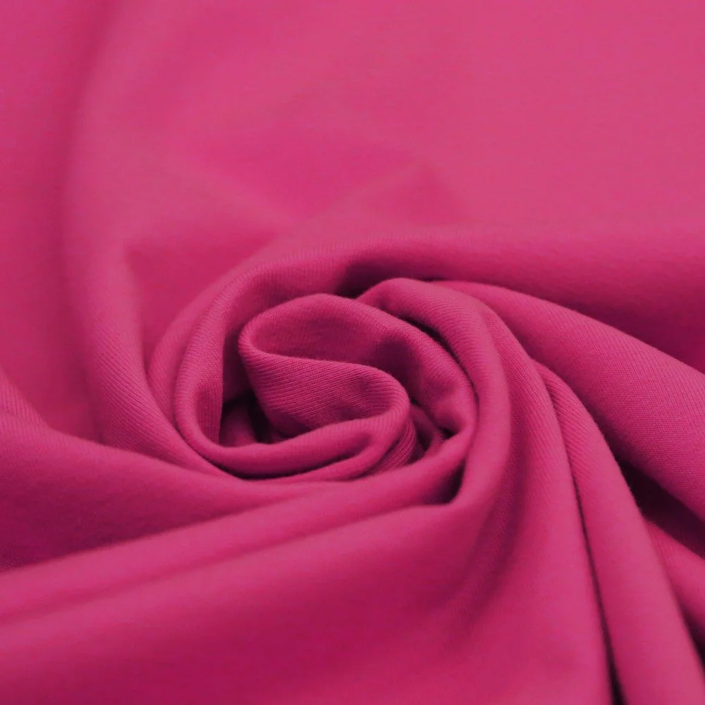 Bomuldsjersey Stof Fuchsia 