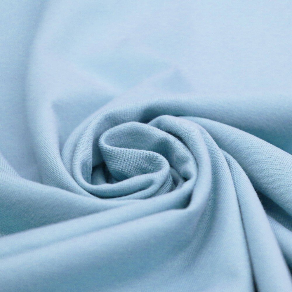 Jersey Cotone Lycra Blu Chiaro
