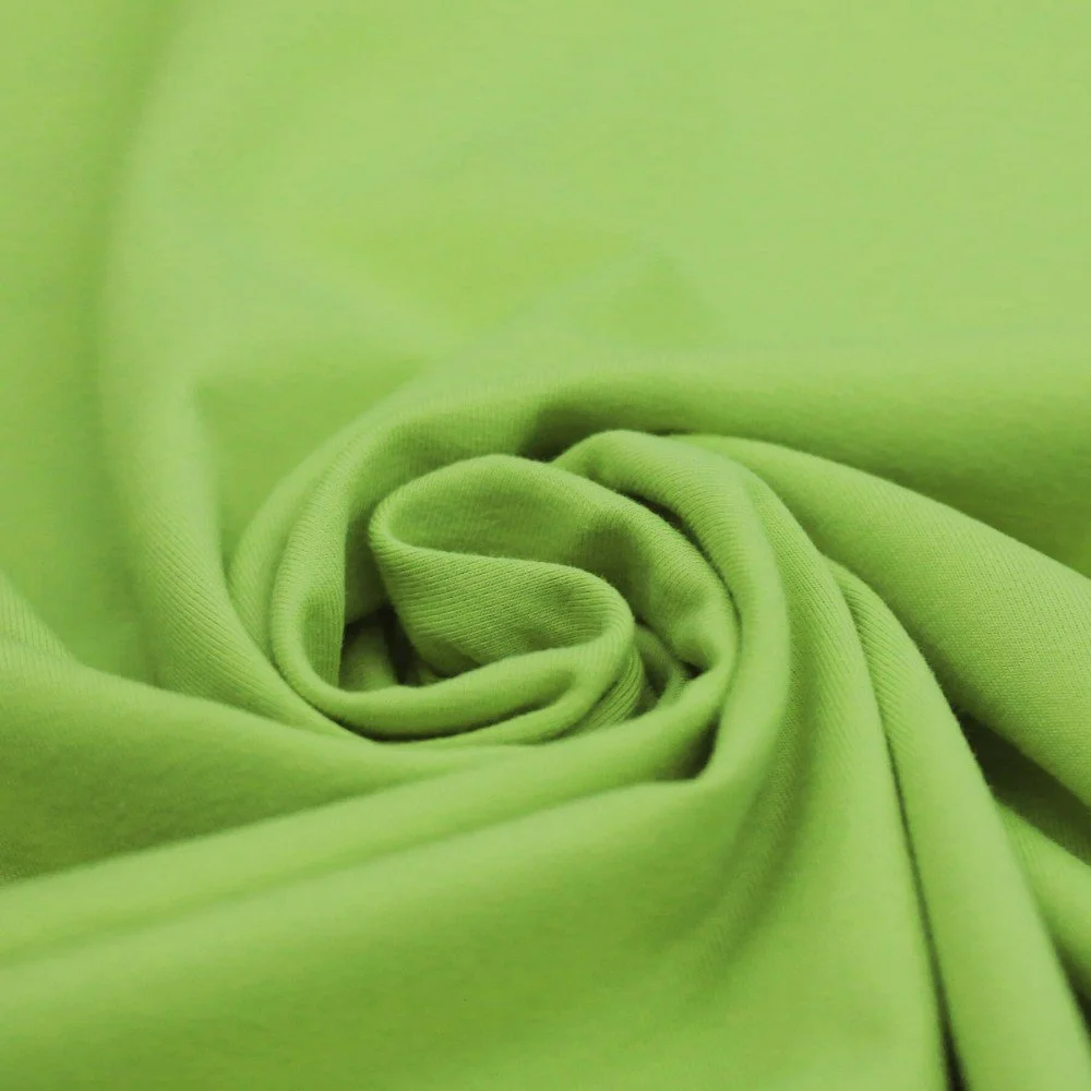 Bomuldsjersey Stof Lime