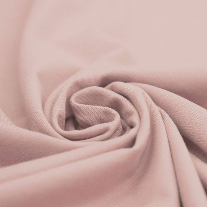 Tissu Coton Jersey Nude Rose - (Tissu Jersey Coton)