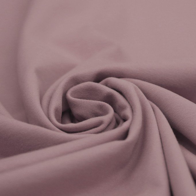 Katoenen Jersey Oud Mauve - (Katoenen Jersey Stoffen)