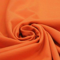 Tessuto Jersey Di Cotone Lycra Arancione Chiaro