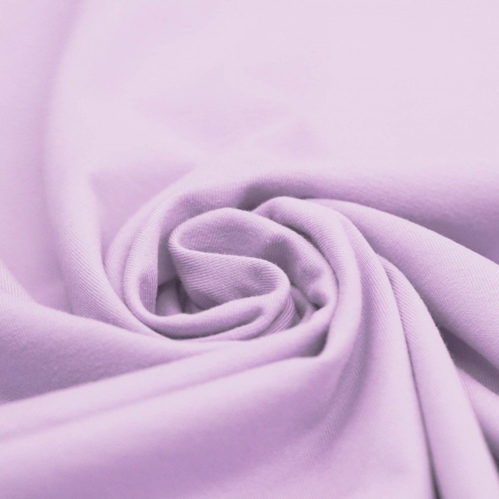 Jersey Cotone Lycra Lilla Pastello
