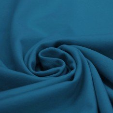 Jersey Cotone Lycra Petrolio Blu