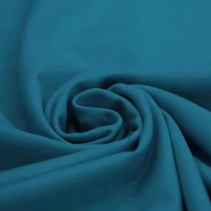 Jersey Cotone Lycra Petrolio Blu - (Tessuto Jersey Di Cotone)