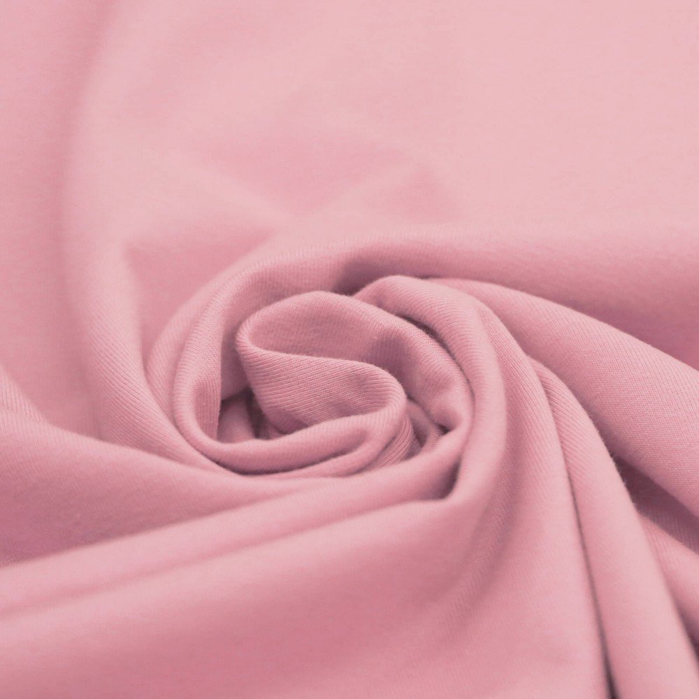 Jersey Cotone Lycra Rosa Vintage 